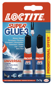 Lot de 2 tubes super glue-3 liquide 3 g - Loctite - Brico Dépôt