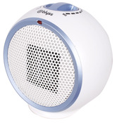 Mini radiateur soufflant 300w blanc/gris - Blyss - Brico Dépôt
