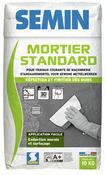 Mortier standard pour travaux courants de maçonnerie - sac de 10 kg - Semin - Brico Dépôt