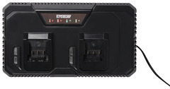 Chargeur de batterie double EXT 18V Li-Ion - EMC18-Li - Erbauer - Brico Dépôt