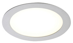 Spot à encastrer extra plat rond led intégrée "Octave" argenté Ø 17 cm - Colours - Brico Dépôt