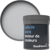 Testeur peinture salle de bains acrylique satin gris Melville 50 ml - GoodHome - Brico Dépôt