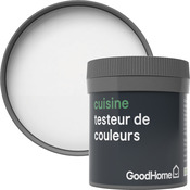 Testeur peinture cuisine acrylique mat blanc Alberta 50 ml - GoodHome - Brico Dépôt