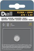Pile alcaline LR44 1,5 V - Diall - Brico Dépôt