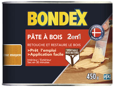 Pâte à bois ton chêne moyen 450 g - Bondex - Brico Dépôt