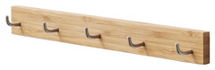 Barre magnétique avec 5 crochets en acier "Pecel" L. 33 cm - GoodHome - Brico Dépôt