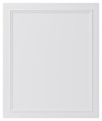 Façade 1 porte "Artemisia" blanc moulure l.59,7 x h.71,5 cm - GoodHome - Brico Dépôt