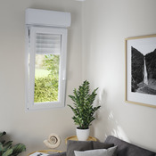 Fenêtre PVC blanc oscillo-battante 1 vantail droit + volet roulant h.115 x l.60 cm - GoodHome - Brico Dépôt