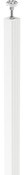 Poteau "Alara" blanc - H. 225 cm - GoodHome - Brico Dépôt