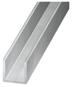 U aluminium brut 10 x 10 mm 2 m Argent - Brico Dépôt