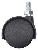 Roulette jumelée pivotante PP noir - Ø 4 cm - 30 kg - Brico Dépôt
