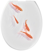 Abattant poisson "Genoa" L. 45,4 cm x EP. 5,1 cm.x l. 38,1 cm - GoodHome - Brico Dépôt