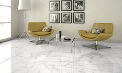 Carrelage de sol intérieur "Calacatto" blanc - l. 60 x L. 60 cm - Brico Dépôt