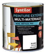Peinture extérieure multi-matériaux - Blanc - 0,5 L  - Syntilor - Brico Dépôt