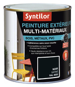Peinture extérieure multi-matériaux - Noir - 0,5 L - Syntilor - Brico Dépôt