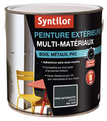 Peinture extérieure multi-matériaux - Gris anthracite - 2 L - Syntilor - Brico Dépôt