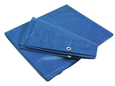 Bâche bleu 70GM 3x4m avec oeillet en aluminium 70 g/m² - Brico Dépôt