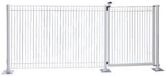 Portillon blanc pour clôture de piscine H. 1,40 m l. 1 m - Brico Dépôt