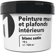 Peinture Mur Et Boiserie Luxens Rafraichir Blanc Satiné, 10 L