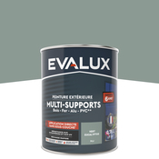 Peinture extérieur satin multi supports  0,75 L eucalyptus - Evalux - Brico Dépôt