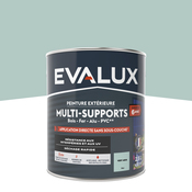 Peinture extérieure Satin multi supports  2,5 L vert aqua - Evalux - Brico Dépôt