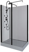 Cabine de douche hydromassante "ouverte" - 80 x 120 cm - Brico Dépôt
