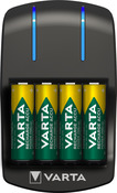 Kit chargeur prise pour 2 ou 4 piles AA/AAA , livré avec 4 piles AA/LR6 2100 MAH - Varta - Brico Dépôt