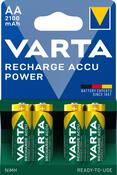 Lot de 4 piles rechargeables AA/HR6 2100 mAh 1,20 V R2U - Varta - Brico Dépôt
