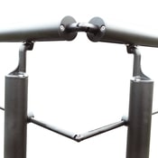 Connecteur d'angle aluminium pour balustrade "Jorun" - Geom - Brico Dépôt