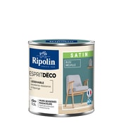 Peinture mur intérieur satin 0,5 L bleu melville - Ripolin - Brico Dépôt