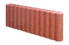 Bordure en béton rouge - 20 x50 cm, Ép. 6,5 cm - Brico Dépôt