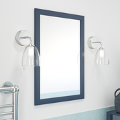 Miroir bleu "Perma" L. 50 x H. 70 cm - GoodHome - Brico Dépôt