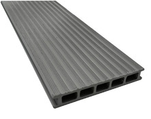 Lame de terrasse composite gris foncé - 3000 x 143 x 22 mm - Brico Dépôt