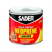 Colle contact néoprène liquide, spatule incluse - 500ml - Sader - Brico Dépôt