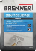 Enduit de lissage en poudre - Sac 15 kg - Brenner - Brico Dépôt