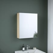 Armoire salle de bain miroir decor scandinave "style" l.50 x h.60 x p.15 cm - Brico Dépôt