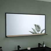 Miroir tablette decor bois "district"  l.120x h.60 x p.1,3 cm - Brico Dépôt