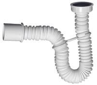 Raccord d'évacuation flexible pour bidets et lavabos Ø 32 mm - Interplast - Brico Dépôt
