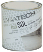 Peinture sols blanc satin pour les surfaces intérieures et extérieures abritées, 0,5 L - Variatech - Brico Dépôt