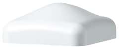 Chapeau PVC blanc pour poteau - L. 80 mm x H. 25 mm x Ép. 1,3 mm - Brico Dépôt