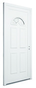 Porte d'entrée en PVC et aluminium H. 215 L. 90 cm. Ep. 5,9 cm - Brico Dépôt
