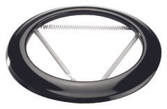 Rosace émaillée noir - Diamètre : 150 mm - Brico Dépôt