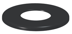 Rosace émaillée noire - Diamètre : 80 mm - Brico Dépôt