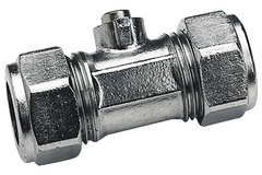 Mini-robinet à sphère femelle 1/4 de tour, de filetage entrée/sortie 12/17 mm - Somatherm - Brico Dépôt