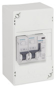Tableau chauffe-eau 4 modules, 1 contacteur jour/nuit de 20 A, 2 disjoncteurs (2 A et 20 A) - Siemens - Brico Dépôt