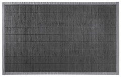 Tapis de bain gris en bambou 50x80 cm - Brico Dépôt