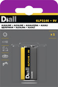 Pile alcaline 9V/6LR61 avec une puissance de 9V - Diall - Brico Dépôt