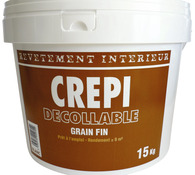 Crépi acrylique blanc grain fin pour intérieur - Brico Dépôt