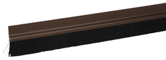 Bas de porte en PVC adhésif marron avec brosse - L. 1 m - Diall - Brico Dépôt