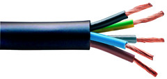 Câble électrique R2V 5G1,5 mm² noir - 50 m - Brico Dépôt